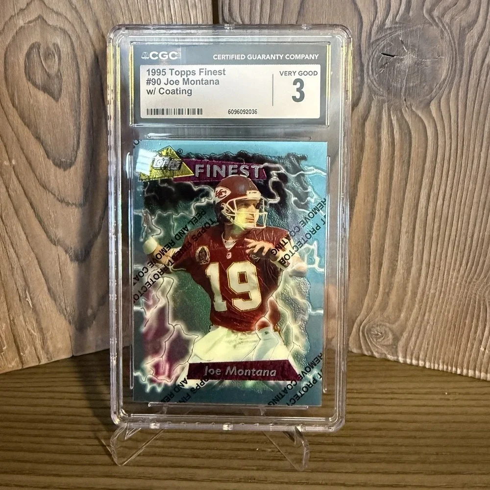 1995 FINEST‎ JOE MONTANA W/COATING  CGC 3
